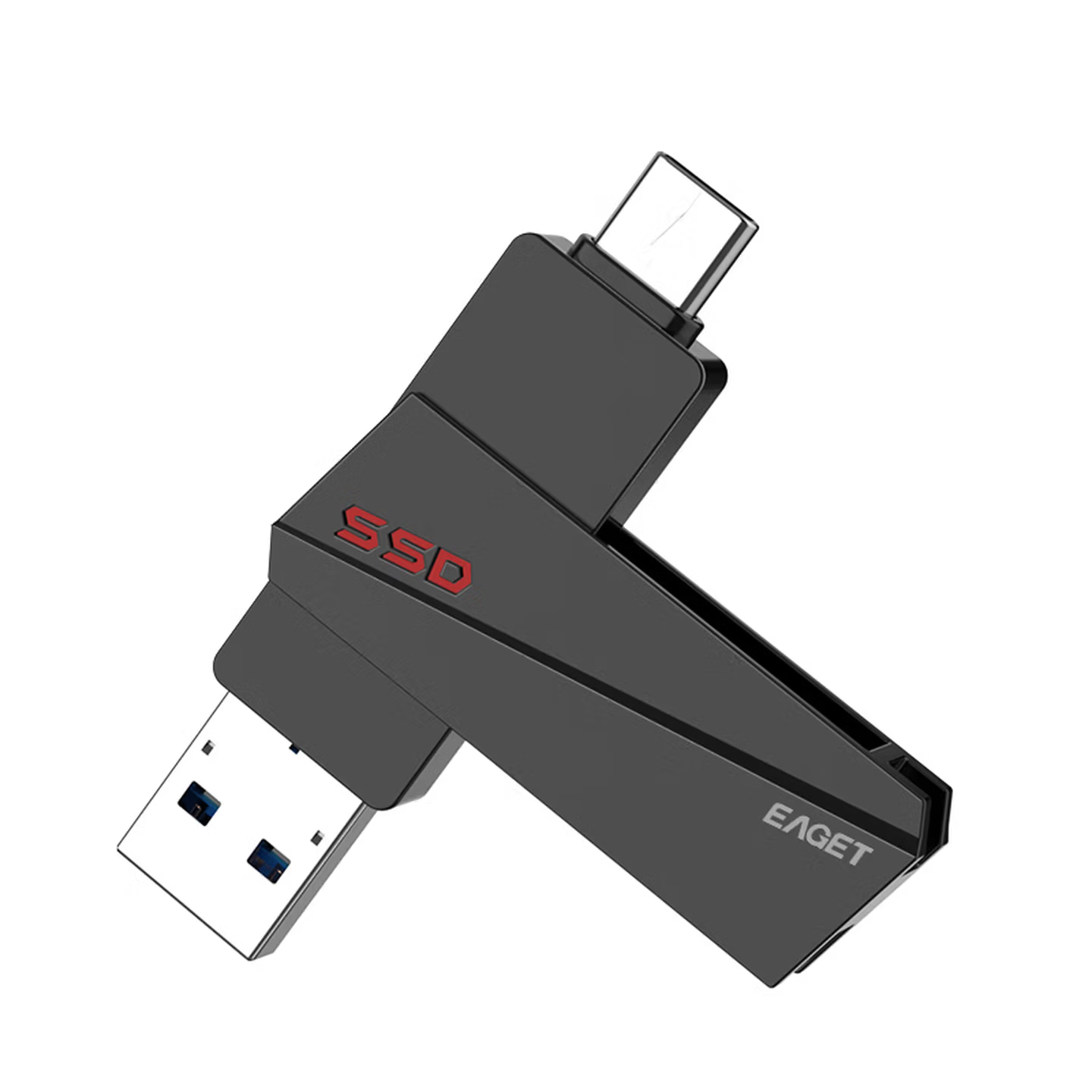 忆捷(EAGET)DU30 256G固态U盘Type-c+USB3.2 Gen2高速传输高清大图