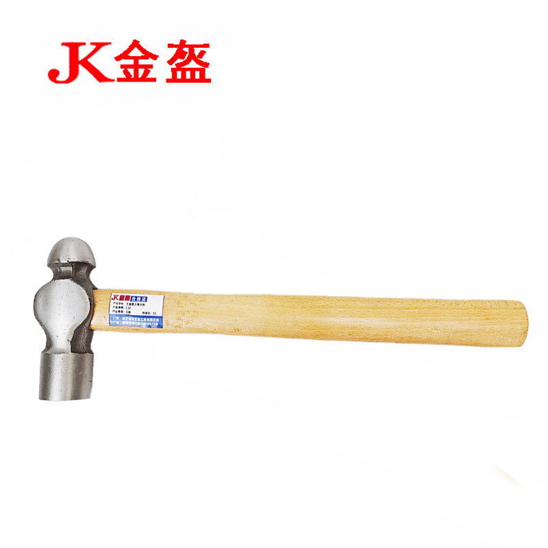金盔手锤圆头锤木柄1.5P/把高清大图