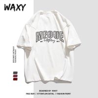 WAXY纯棉短袖T恤女2022夏季新款学生欧美潮流高街打底衫学生宽松