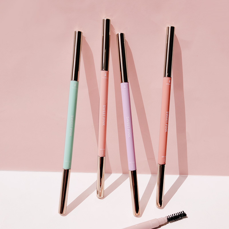 粉色安琪奶茶眉笔香芋波波015g