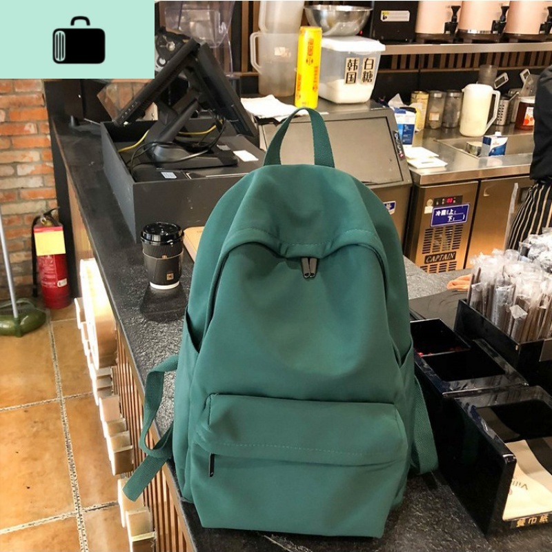 书包女韩版高中原宿中学生初中生百搭潮流ins男双肩包背包NEW LAKE 绿色