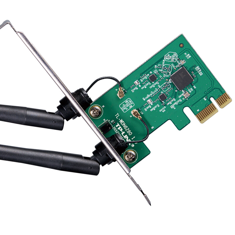 TP-LINK TL-WDN6280 AC1300双频无线PCI-E 5G双频台式机内置 wifi接收器(一个装)