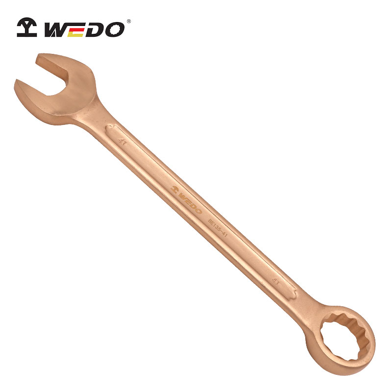 维度（WEDO）BE135-6 防爆呆梅两用扳手 铍青铜 6mm 双头开口梅花扳手 无火花工具 定制高清大图