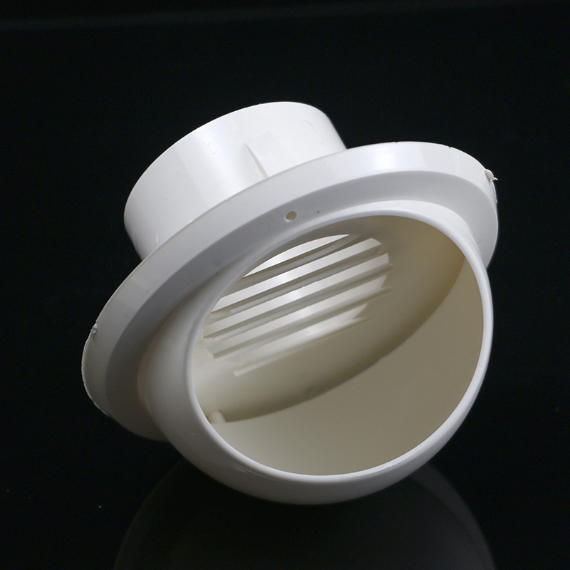 闪电客pvc塑料防雨帽防风罩油烟机排烟管道风帽外墙出风口排风口风罩