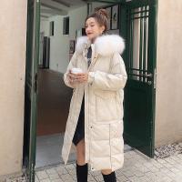 俏恋泉2019冬季新款羽绒服女宽松中长款过膝韩版毛领厚外套8001