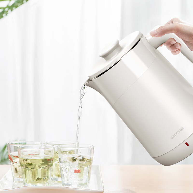 豹牌 家用快速加热不锈钢电热水壶 1.8L BP-4036高清大图