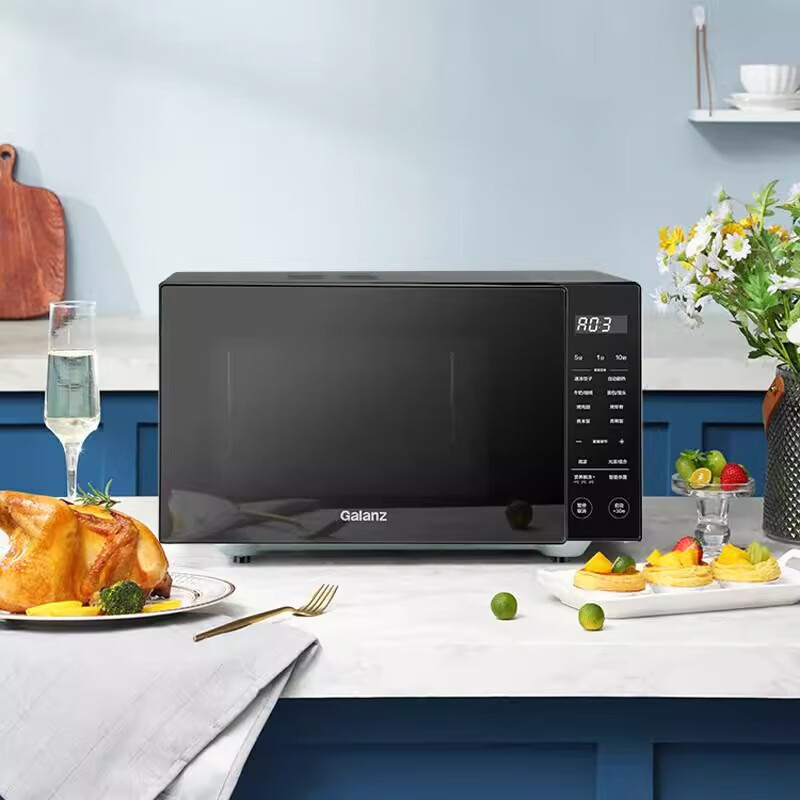 格兰仕微波炉烤箱一体机 不锈钢内胆微波炉家用 23升大火力800W平板式B1-PGGF3高清大图