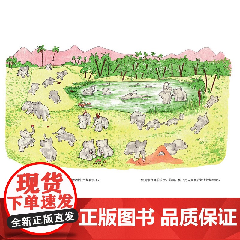 大象巴巴 夏洛书屋美绘版 3-6岁幼儿启蒙益智早教图画书绘本亲子阅读睡前故事书小学生一二年级课外读物上海译文出版社正版文高清大图