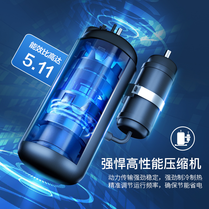 [三级变频]东宝大1.5冷暖空调挂机家用壁挂式节能省电KFRd-36GW/G1-2aDB(BpR3)上门安装