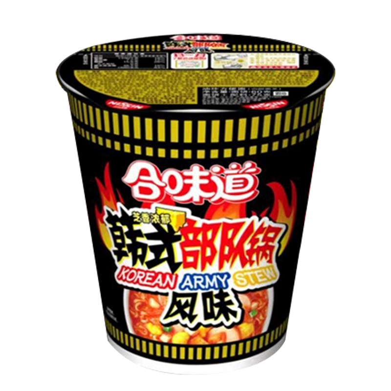 日清合味道 韩式部队锅风味方便面75g* 6杯装 泡面速食浓汤杯面宵夜充饥