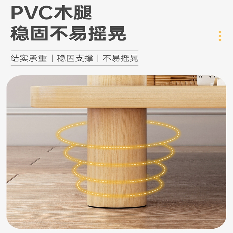 藤印象小桌子沙发边几家用客厅小户型茶几出租屋床头置物架方桌简易茶桌