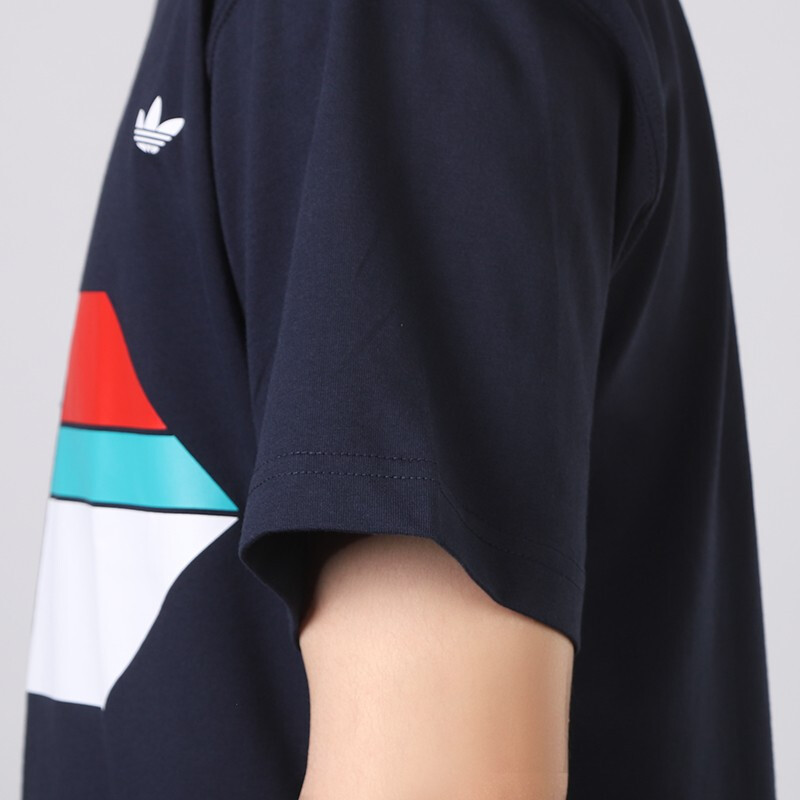 adidas阿迪达斯三叶草男装 2020夏季新品运动服跑步训练健身棉质休闲圆领短袖T恤FM1548/FM1531 D高清大图