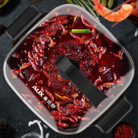 奥克斯(AUX)电炒锅多功能电热锅火锅锅家用煮饭炒菜一体锅蒸煮2-4-6人 【升级款】金色