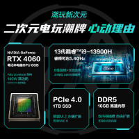 华硕(ASUS)天选4 i9-13900H 16G 1TB RTX4060-8G独显 100%DCI-P3广色域 2.5K 165Hz 日蚀灰 15.6英寸电竞发烧游戏本电脑