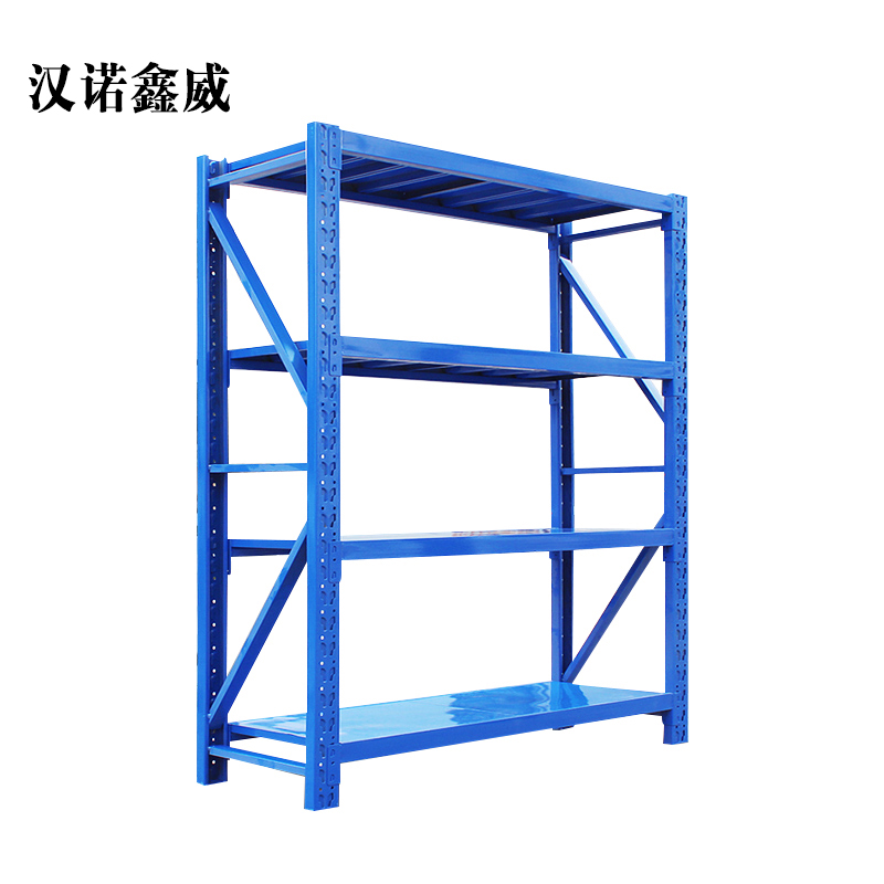 汉诺鑫威仓库仓储货架四层金属五金货架家用中型重型置物架展示架子240KG高清大图