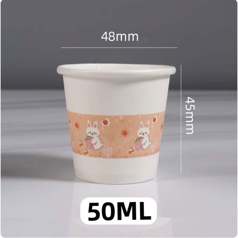 一次性小纸杯 2000只 50ml小兔高清大图
