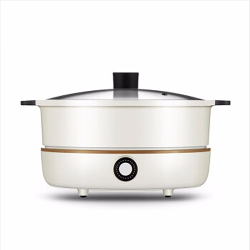 九阳(Joyoung) C21-HG3 电火锅 鸳鸯电火锅 IH电磁加热2100W大功率多功能电煮锅 米白色 4.5L
