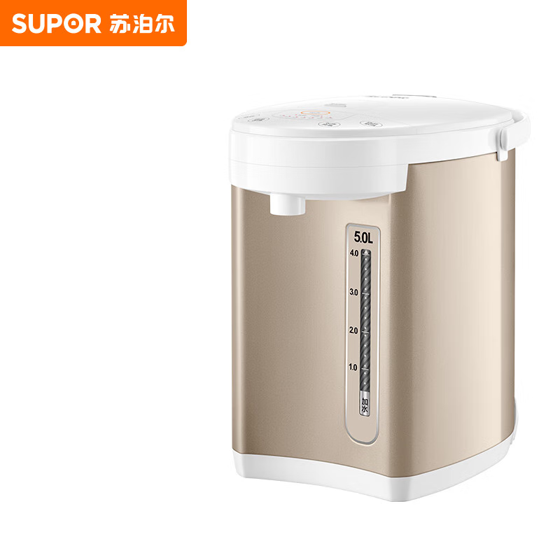 苏泊尔(SUPOR)电热水瓶-双层电热水壶烧水壶-5L大容量316L不锈钢多段保温SW-50S71A-5L
