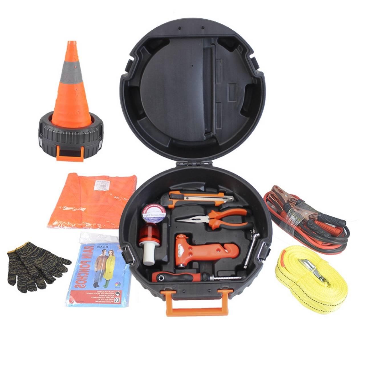 鑫虎威 汽车应急包套装工具包用品车载工具套装车用车辆救援包车载轮胎工具箱高清大图