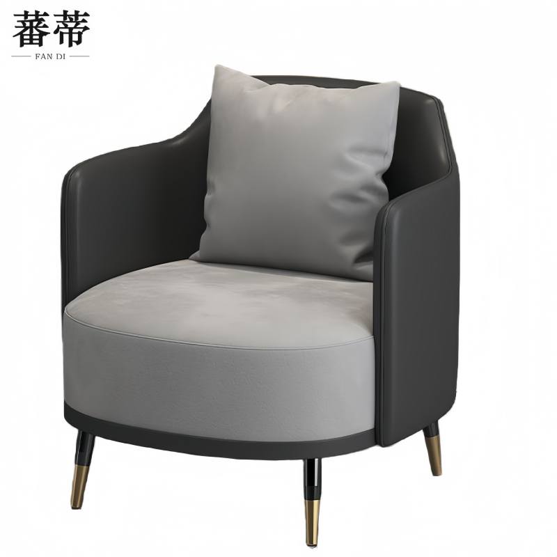 蕃蒂洽谈沙发黑色个高清大图