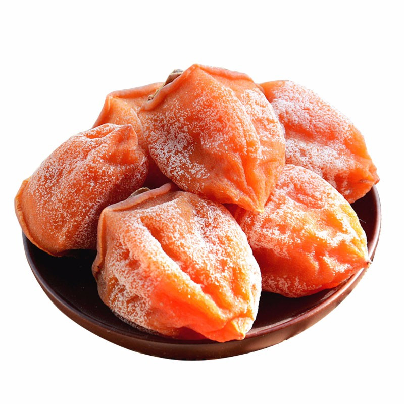 2斤包装冰箱冷冻保存富平柿饼陕西富平特产霜降溏心柿饼吊柿子视频