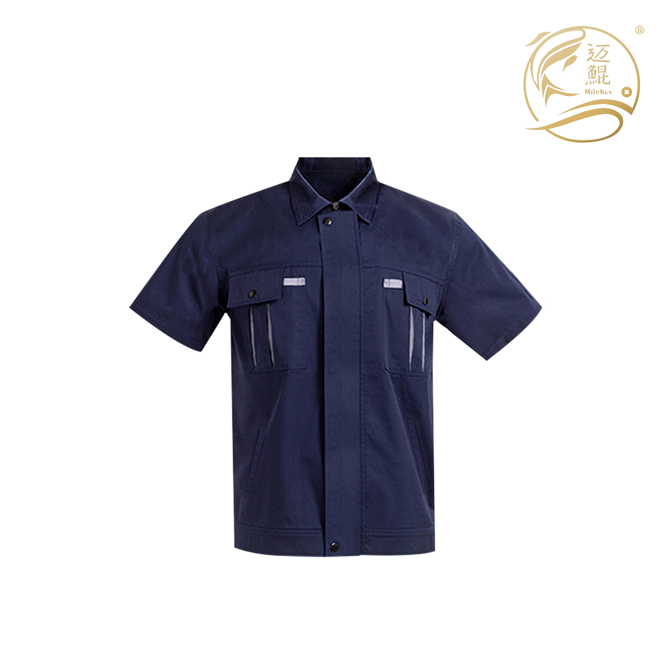 迈鲲涤棉夏季工作服B06032500高清大图