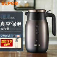 苏泊尔(SUPOR)真空保温壶_304不锈钢家用保温瓶热水瓶欧式大容量暖壶2l 星空 抖音