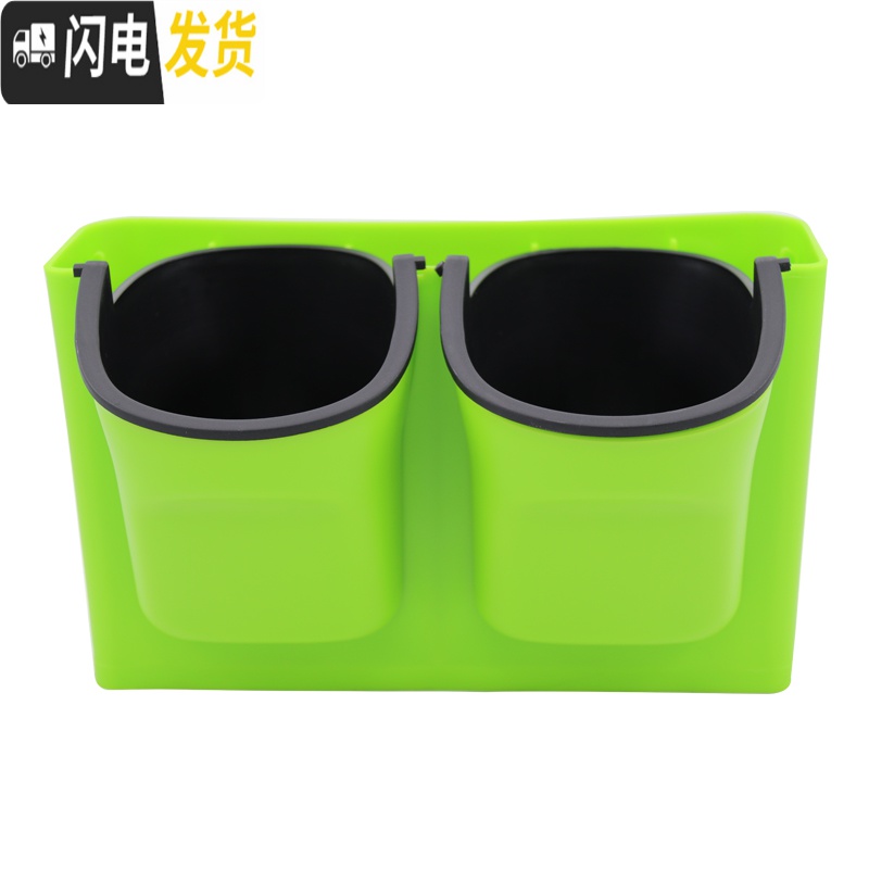 三维工匠懒人吸水盆壁挂挂墙挂壁墙上多肉绿萝吊兰水培盆栽塑料花盆 绿盆1个+无痕粘钉2个 中等花盆容器高清大图