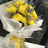 鼎卉鲜花速递清明节扫墓上坟殡葬鲜花11朵黄菊花花束丧事吊唁祭奠追悼全国同城配送【慈颜已逝】11朵黄菊花束
