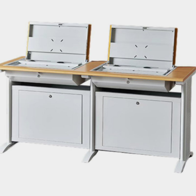 豪晨 翻转电脑桌电脑桌 双人位 1600*600*750mm 张高清大图