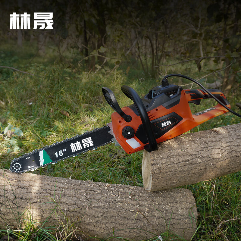 林晟电链锯家用手持充电式无刷大功率锂电池锯柴伐木LS740D-2高清大图