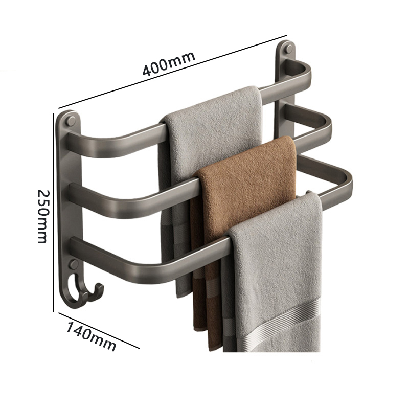 豫汉迎多杆毛巾架 三杆毛巾架400*140*250mm个
