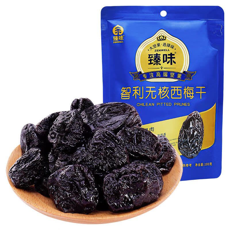 臻味 智利无核西梅干 100g 袋图片