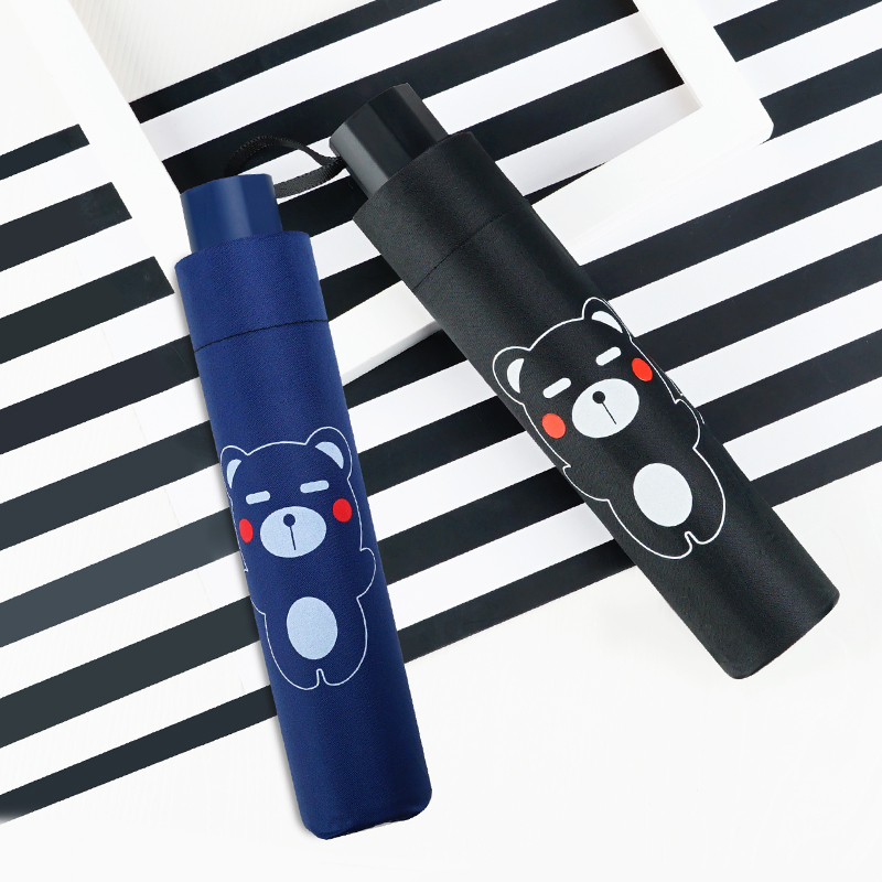 红叶の秀红叶雨伞男女双人伞手开折叠轻便防晒遮阳伞太阳伞红叶八骨加固 呆呆熊高清大图