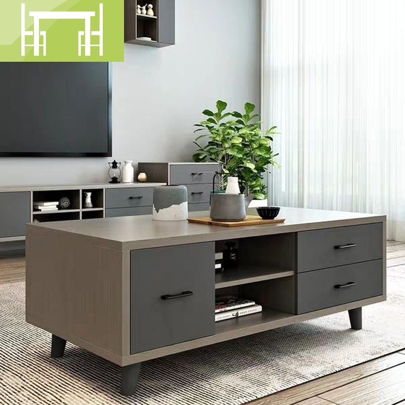 逸家伴侣茶几电视柜组合简约现代轻奢小户型2020款北欧客厅板式家具