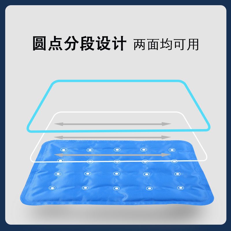 特卖宠物冰垫狗狗猫咪窝夏季降温冰凉垫耐咬防水宠物用品宠物凉席 30*30cm蓝色雪花(30厘米内) 买1发1(1个装)