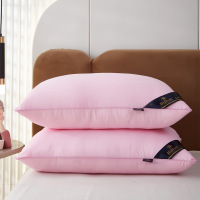 蓬松饱满夏天枕头酒店民宿枕芯床上用品家用学生枕头芯 低枕（一个） 粉色