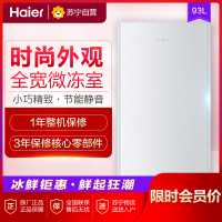 海尔(Haier)BC-93TMPF 93升1级能效单门家用节能静音小型租房宿舍厨房电冰箱 冷柜 冰柜 迷你小冰箱