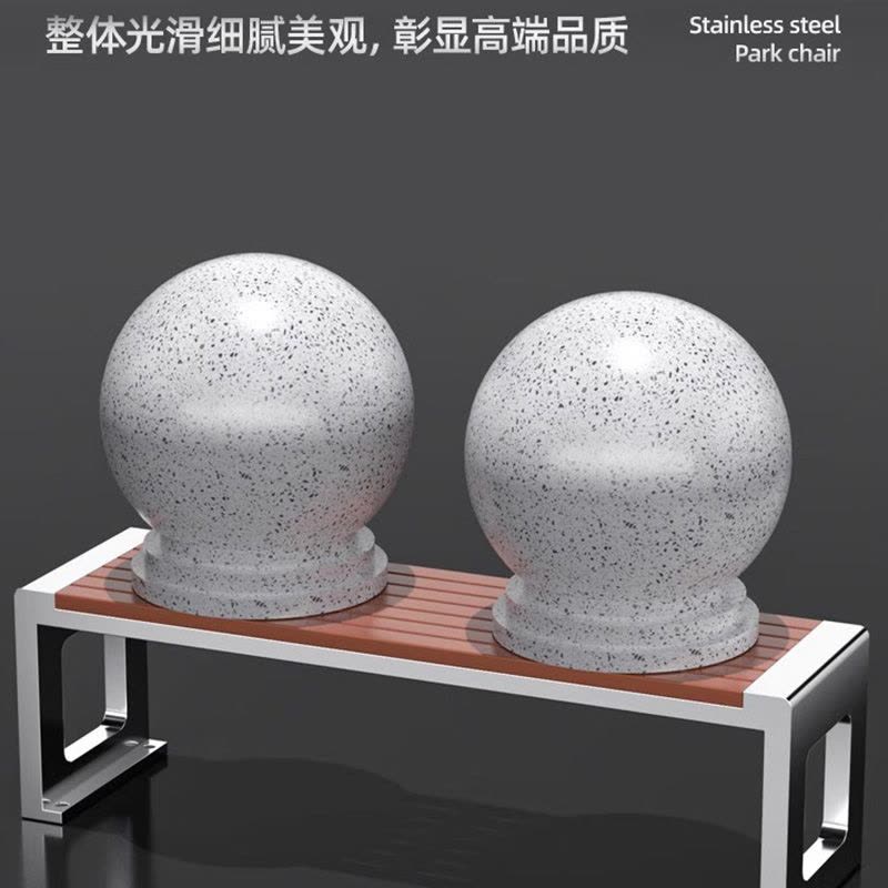 鑫金虎 防腐木公园椅户外长椅子120*40*45cm图片