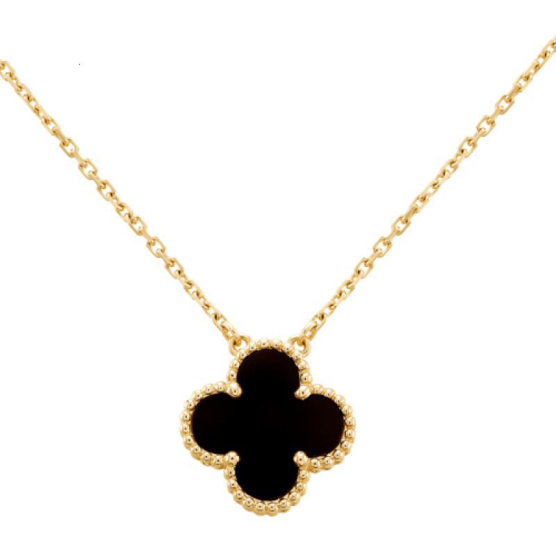 vancleefarpels梵克雅宝经典vintagealhambra四叶草项链k金黑玛瑙