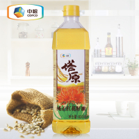 中粮塔原红花籽油900ml物理压榨一级食用油新疆植物油