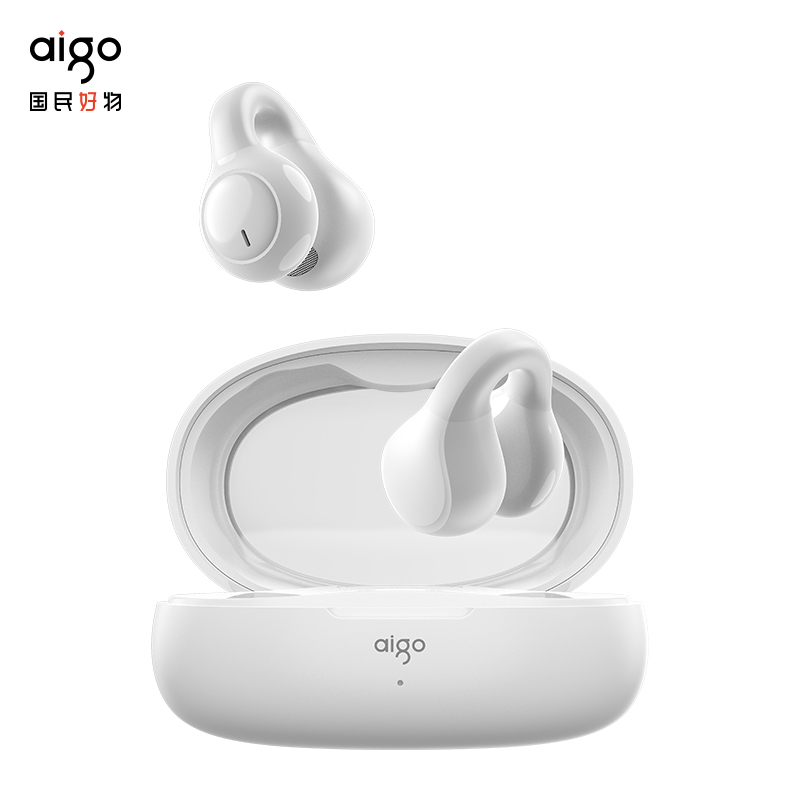 爱国者(AIGO) TWS蓝牙耳机 耳夹式TJ170 白色