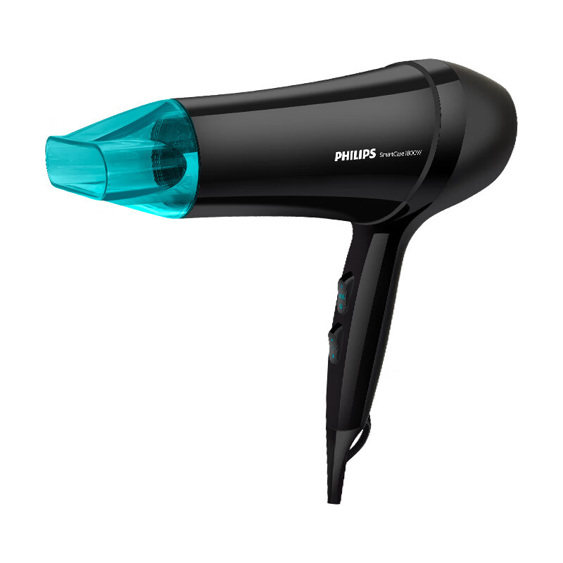 飞利浦HP8132/05飞利浦电吹风机家用冷热风筒护发发廊大功率恒温学生滋养黑色1800W[附集风嘴]