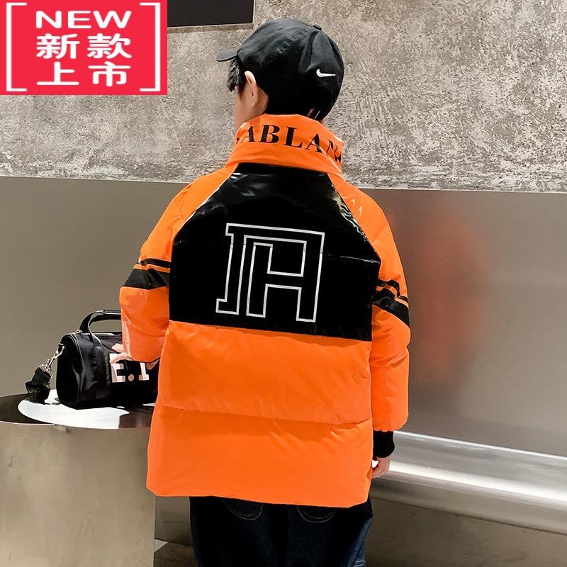 可莉允男童冬季棉服免洗中大童2022新款儿童冬装加厚羽绒棉衣外套炸街潮图片
