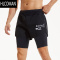 HLCOMAN运动短裤男夏季假速干五分裤透气紧身专业跑步健身短裤
