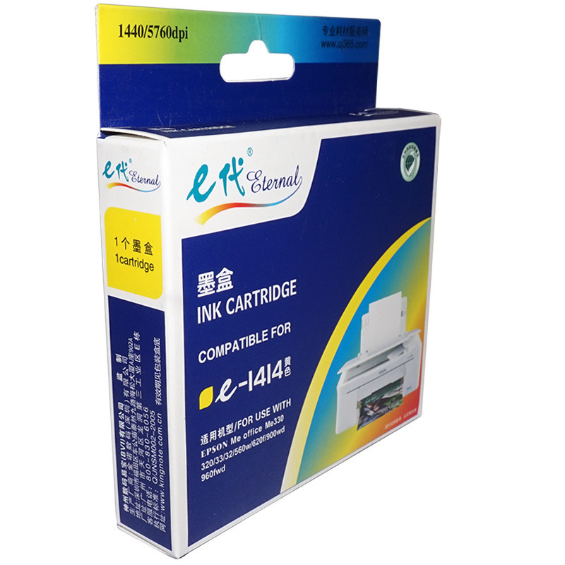e代经典 1414墨盒黄色适用爱普生ME33/35/330/350/535/85/560