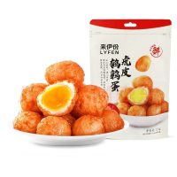 来伊份 虎皮鹌鹑蛋125g休闲零食小吃卤蛋卤味熟食鹌鹑蛋独立小包装来一份