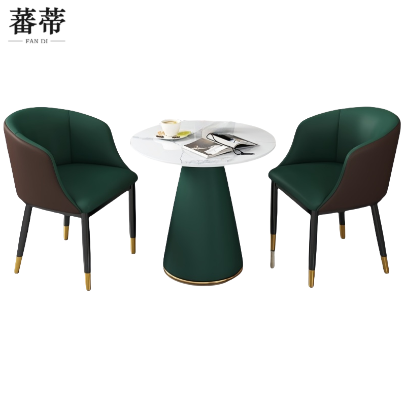 蕃蒂 休闲桌80CM单桌二椅 套高清大图