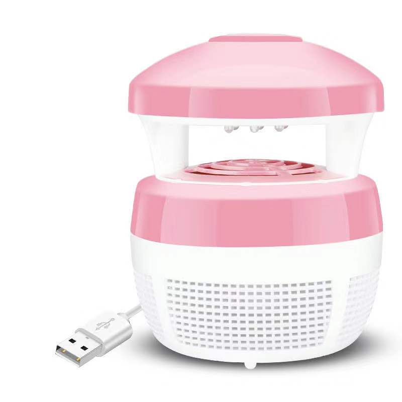 灭蚊灯家用器孕妇婴幼儿室内小型插电式灭蚊 三维工匠 粉红色 1个高清大图