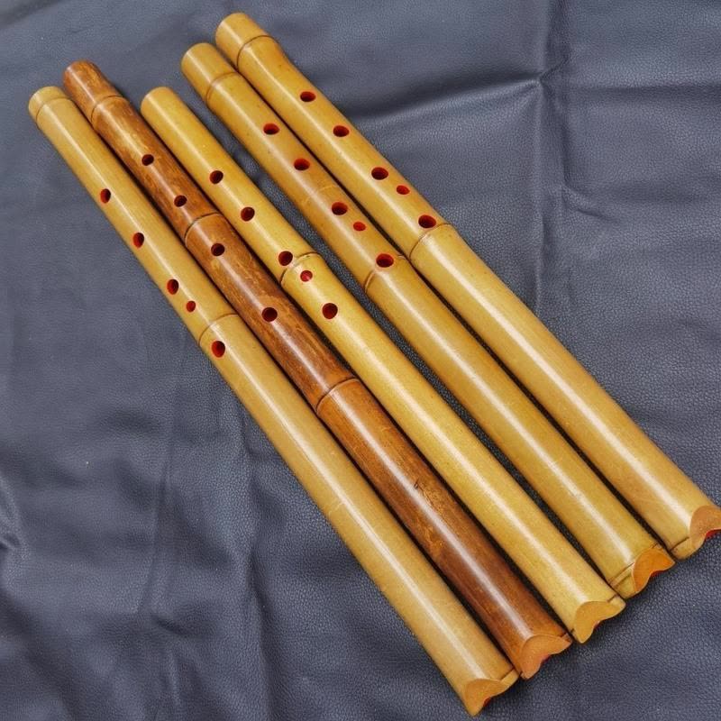一尺六寸E管五孔桂竹老料制作五孔六孔七孔尺八尺六火影大共鸣ED管音色 